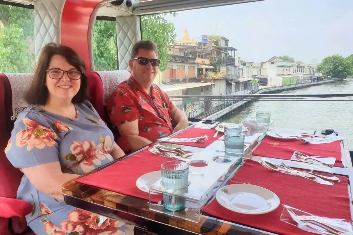 Bangkok Thai Bus Food Tour Luxury Dinner City Sightseeing