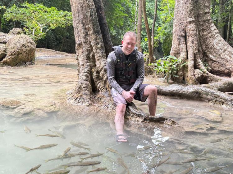 Private Erawan Waterfall Tour in Kanchanaburi from Bangkok